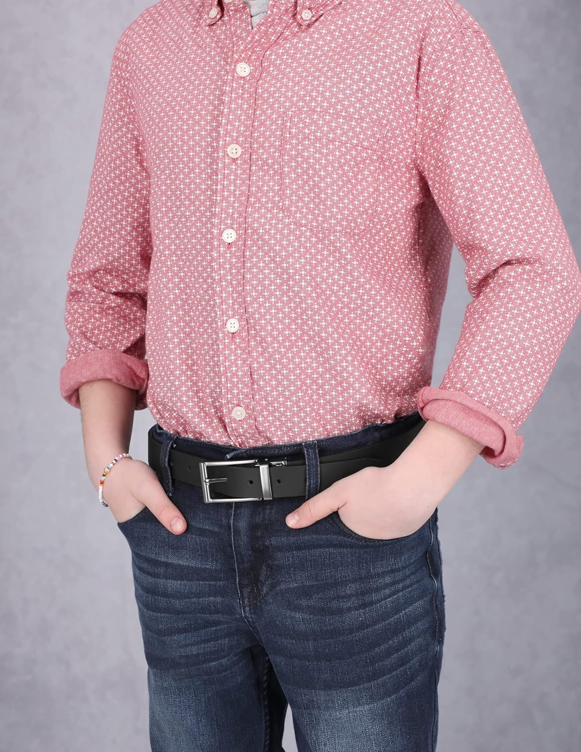 Timberland Boys Reversible Leather Belt for Kids image number 1