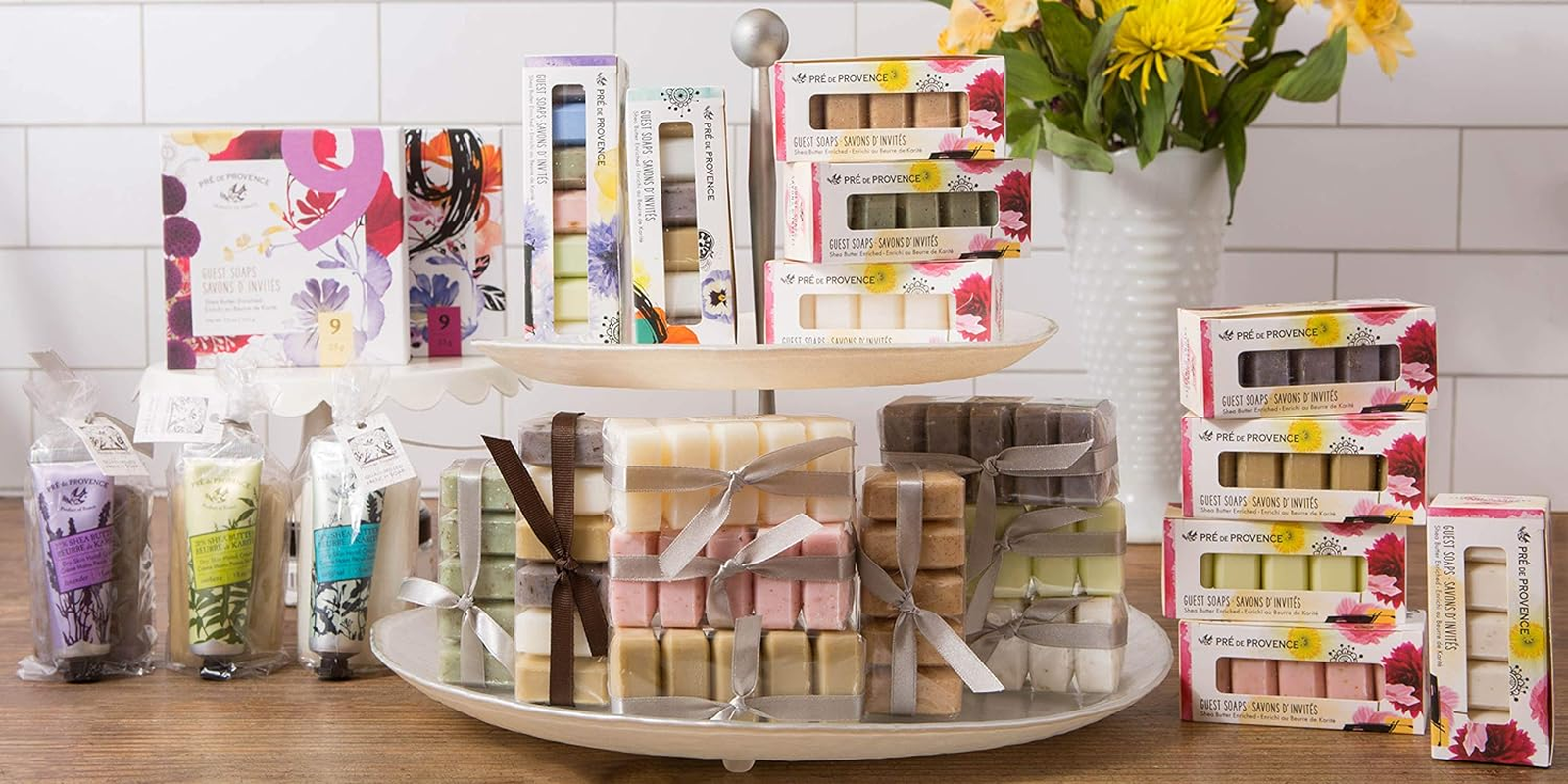 Pre De Provence French Soap Assorted Boutique Luxury Gift Box (Set of 9), Scented Herb image number 2