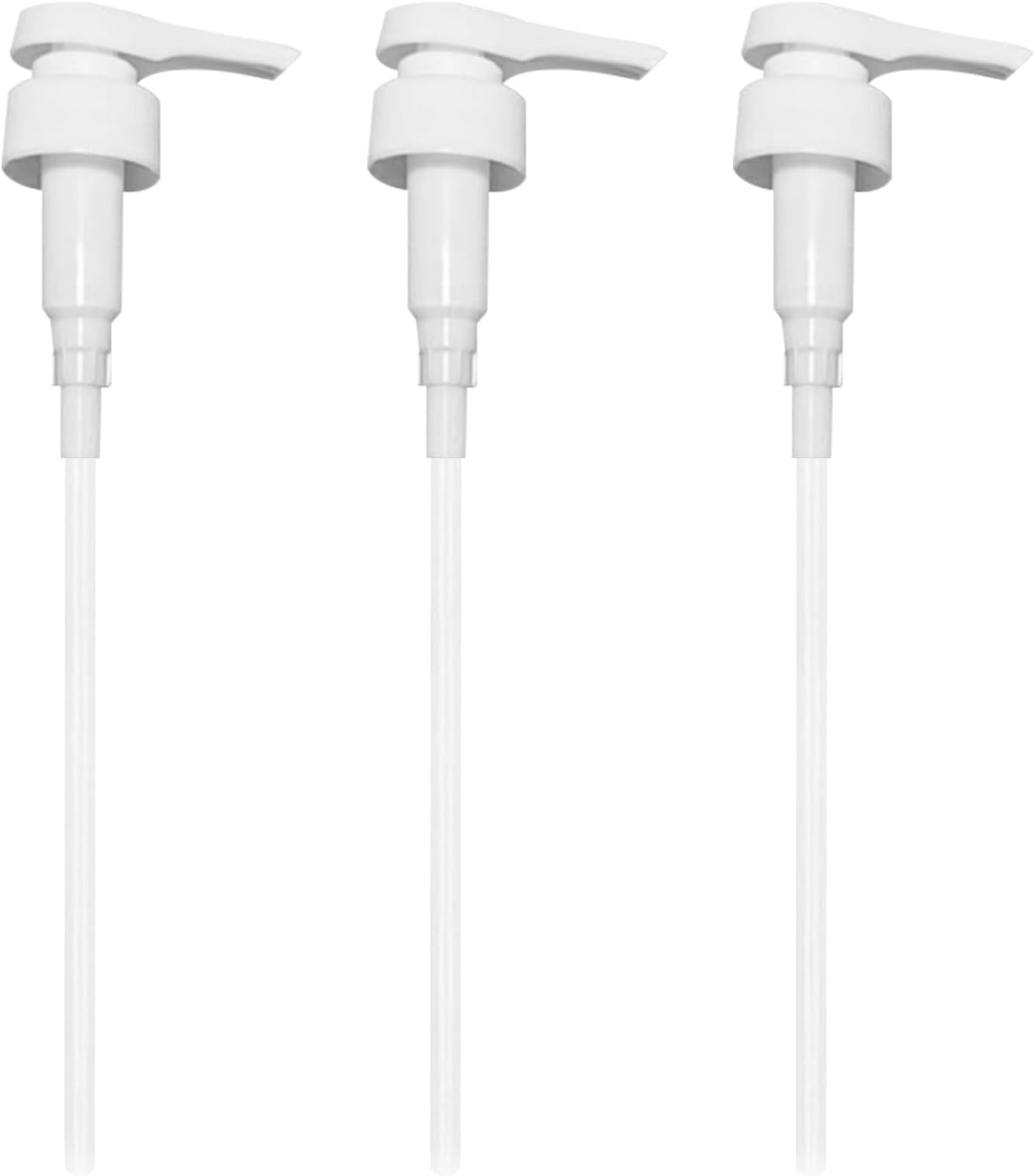 3Pack 5 Litre Pump Dispenser Fits,With Adjustable Tube Shampoo Dispenser Bottle Dose,For Top Soap Liquid Refill Bottles Sauce Sprayer Dispensour Conditioner Detergent Dispensers Syrup Oil Bottle-Top image number 1