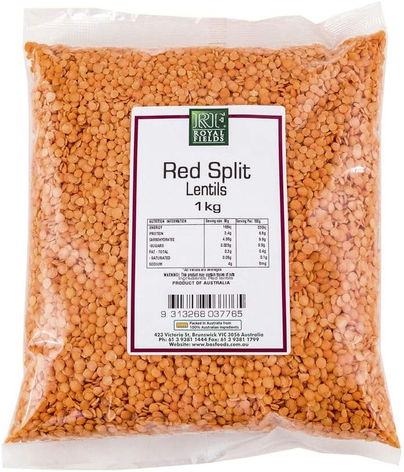 Royal Fields Red Split Lentils, 1 Kg
