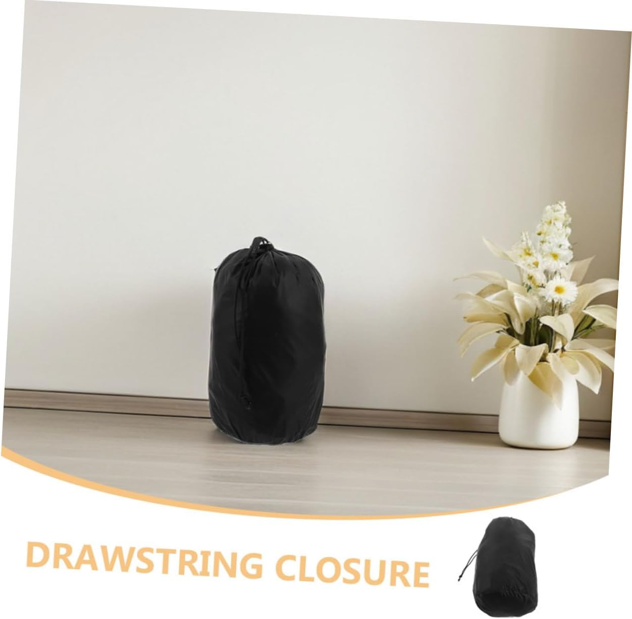 STOBAZA Lightweight Drawstring Garment Storage Sack for Travel and Outdoor Use UV Protection Pouch for Raincoats and Jackets Quick Access Clothes Organizer for Camping Hiking Backpacking