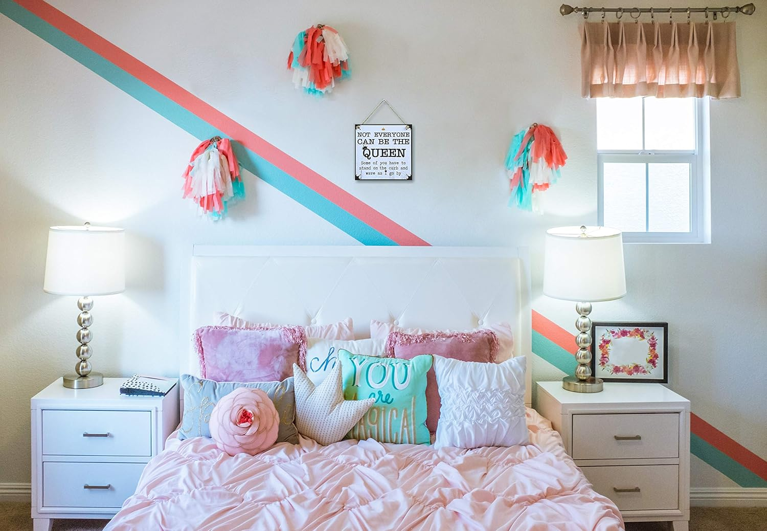 CARISPIBET Not Everyone Can Be the Queen | Home Decoration Sign Funny and Sassy Wall Art 8" X 8" image number 6