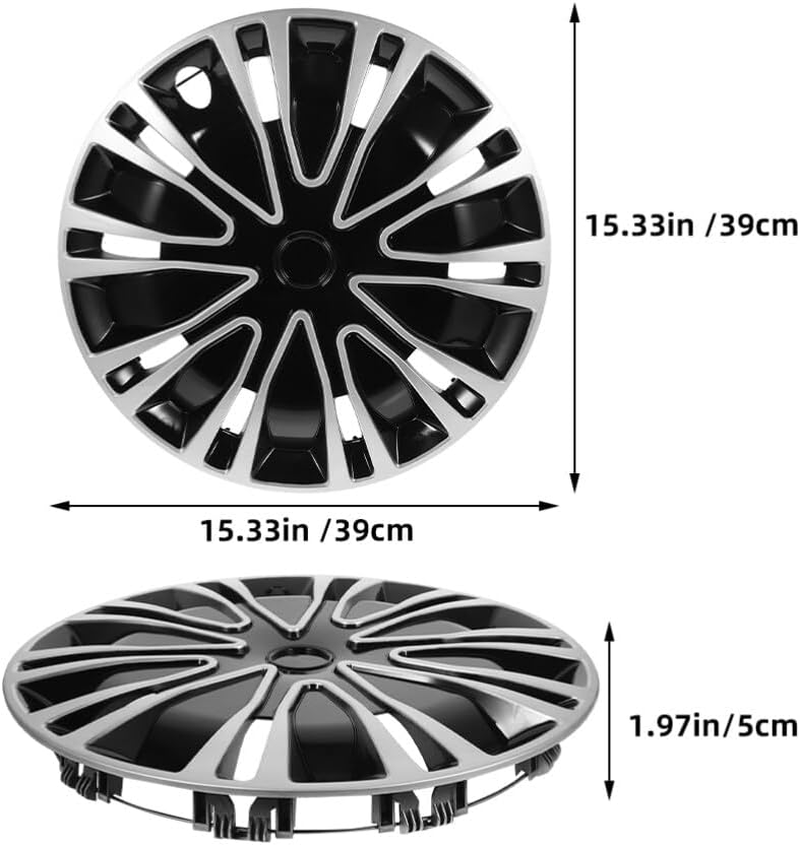 Iplusmile 2Pcs Decorative Hubcaps Automotive Wheel Rim Covers Car Accessories Interior Car Decor image number 3