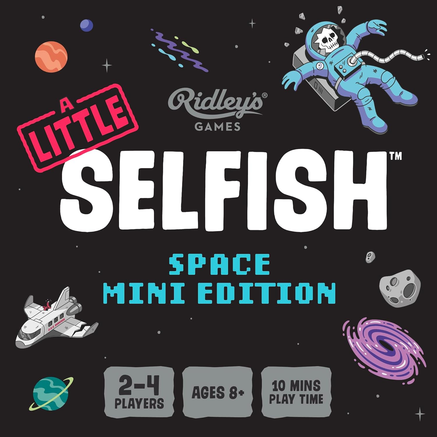 Ridleys Games Selfish Mini: Space Edition Card Game image number 3