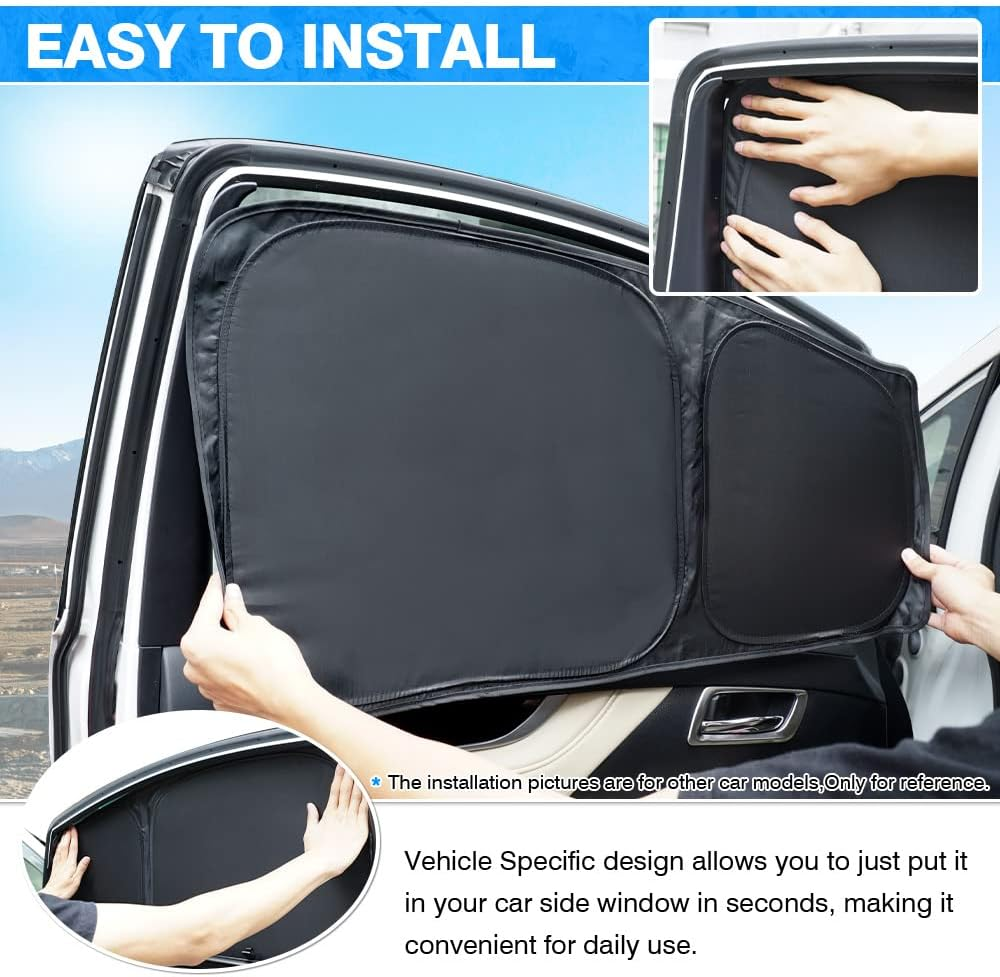 T TGBROS Window Sunshade Custom Fit for Toyota Camry 2012-2017 Accessories Windshield Side Rear Window Full Set Car Sun Shades Foldable Blocks UV Rays Keeps Your Vehicle Cool 6PCS