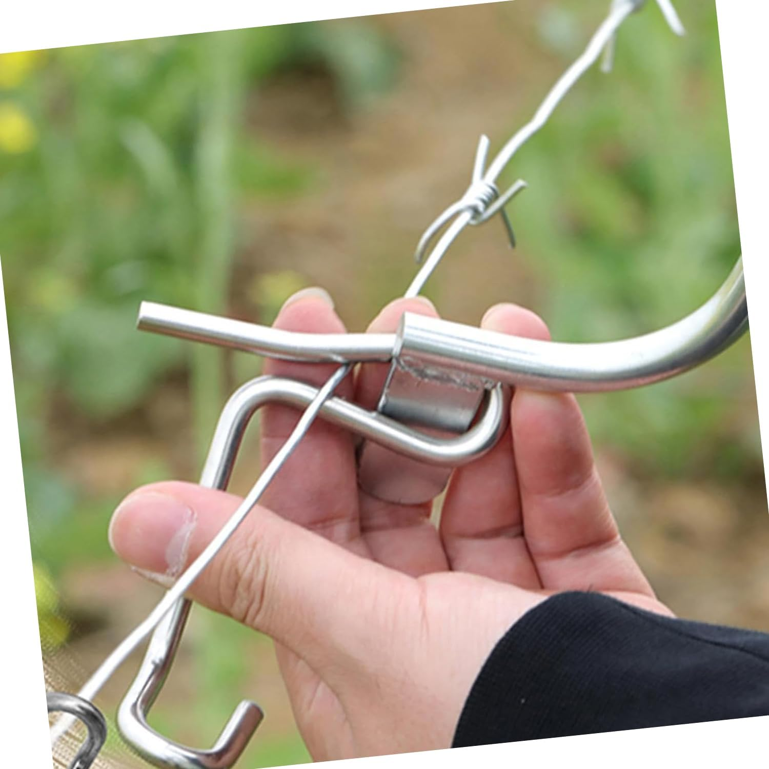 WEZCHUGHAOL 20 Pack Heavy Duty Wire Fence Tightener Kit - Metal Cable Stretcher Tool with Ergonomic Handle for Farm, Garden, Vineyard Fencing & Livestock Enclosure Maintenance Supplies image number 6