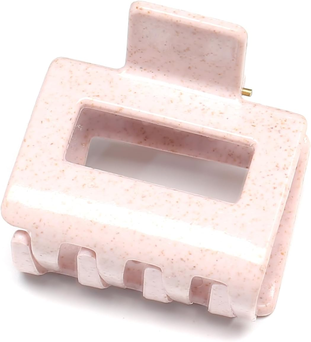 Qingoo White Small Square Hair Clip Beautiful Women'S Hair Clip Headdress Elegant Hair Accessory 1 Piece (5 Cm X 4.5 Cm, White)