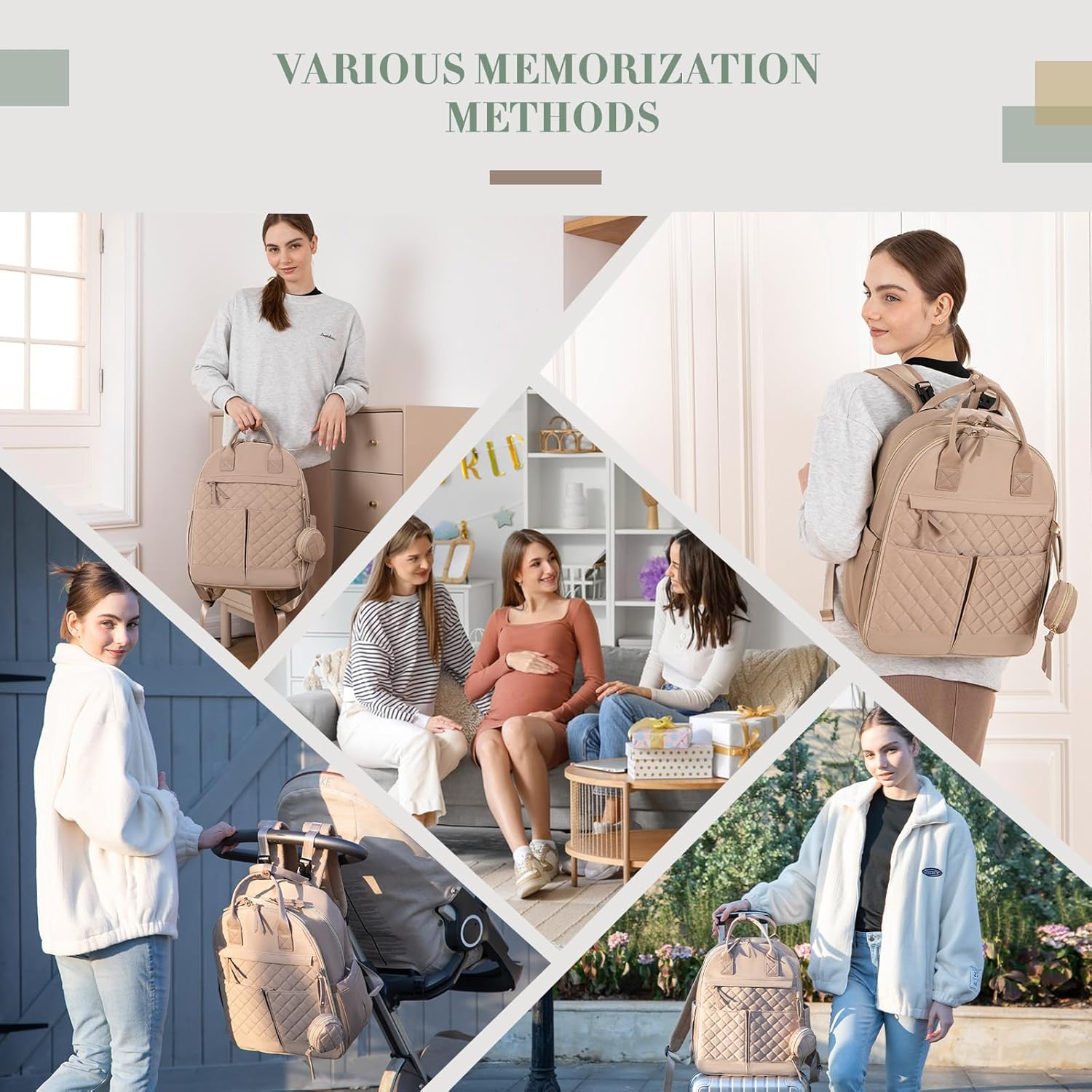 ILCOLPO Diaper Bag Backpack - Black image number 6