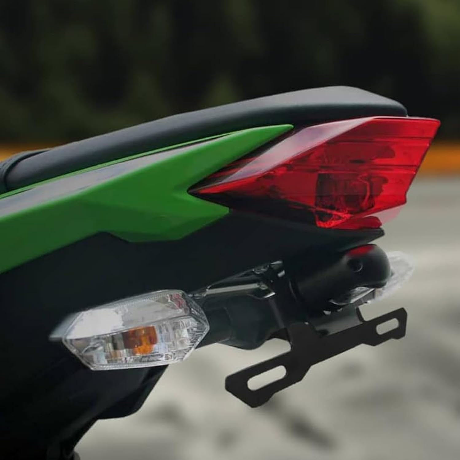 Motoaggrandize Tail Tidy Fender Eliminator for Kawasaki Ninja 300 Matte Black image number 6