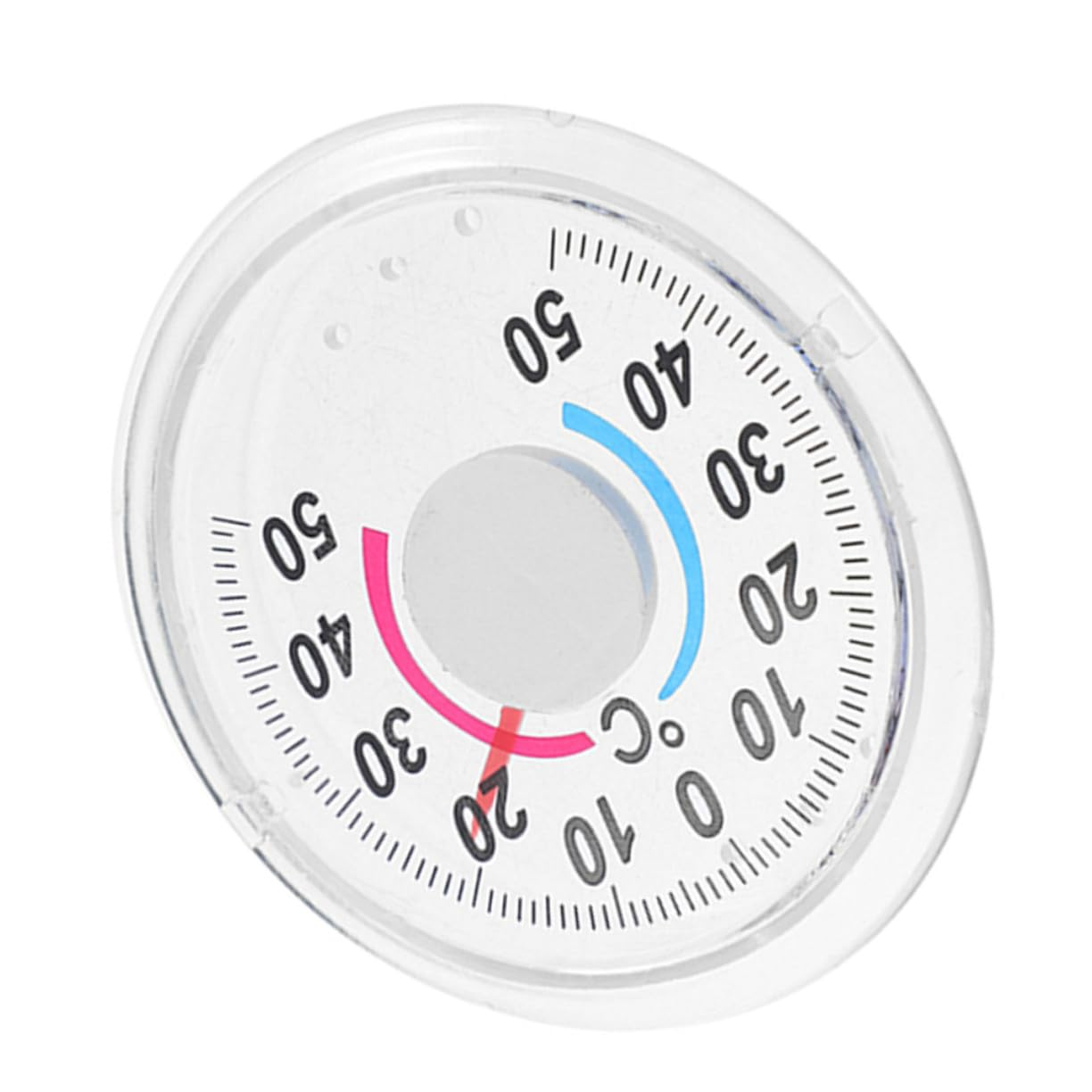 Toyvian Indoor Analog Thermometer for Doors and Windows Sturdy Plastic round Temperature Gauge Easy-Read Pointer Design Compact Indoor Temperature Monitor for Home and Greenhouse Use image number 3