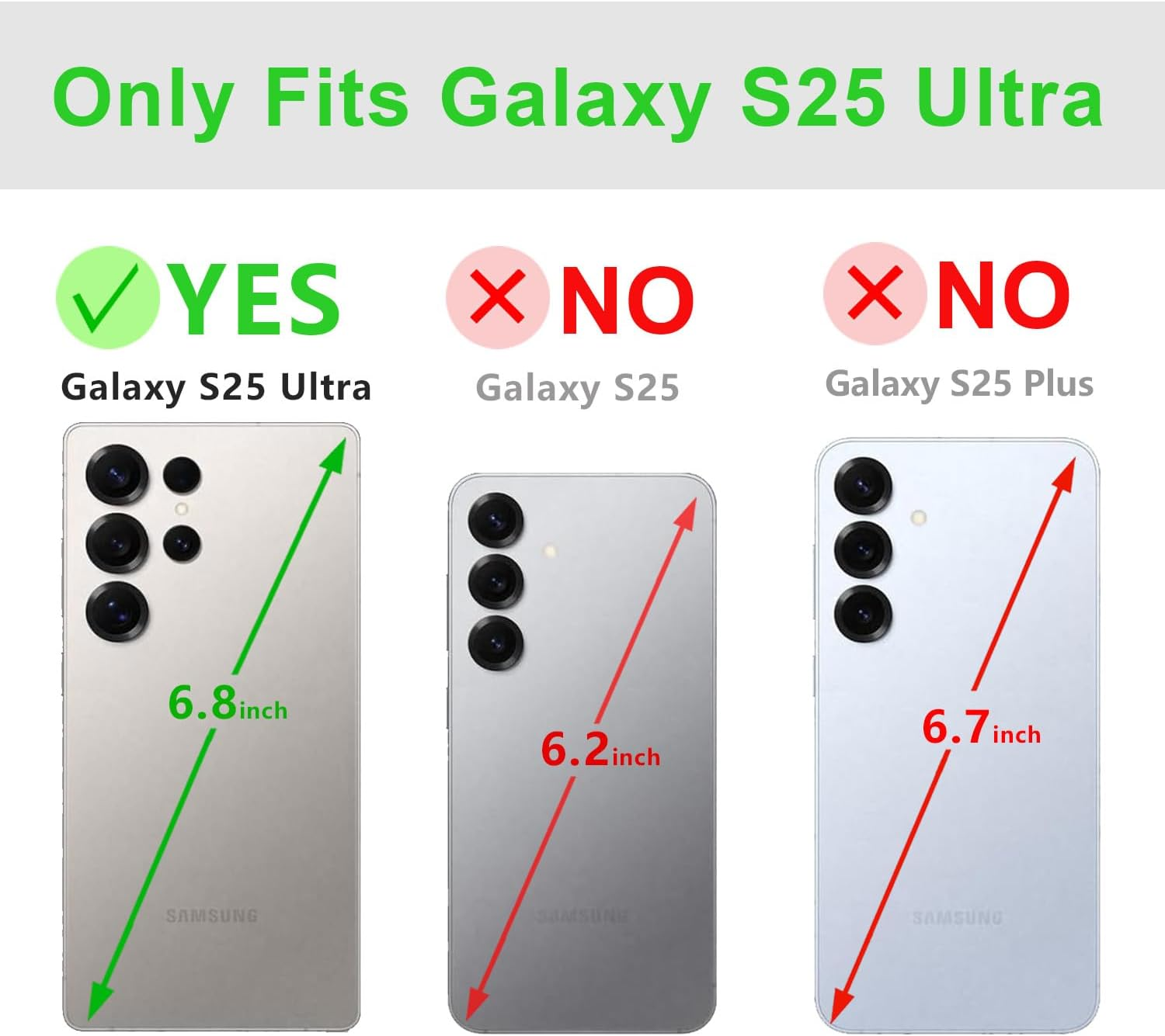 LENSUN Genuine Leather Case for Samsung Galaxy S25 Ultra, Mobile Phone Case [Genuine Leather] [Card Slot] [RFID] Leather Flip Mobile Phone Case for Samsung Galaxy S25 Ultra 5G - Black