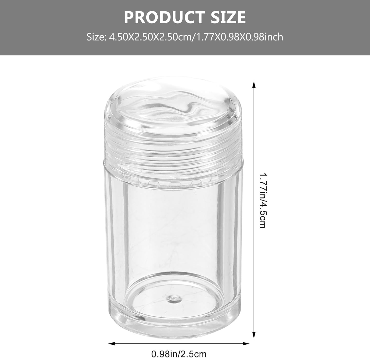 6Pcs 10Ml Plastic Loose Powder Bottles with Flip Cap, Sifter Inserts (12-Hole, 3-Hole, Single-Hole) for Travel Cosmetics and Glitter Powder Storage image number 4