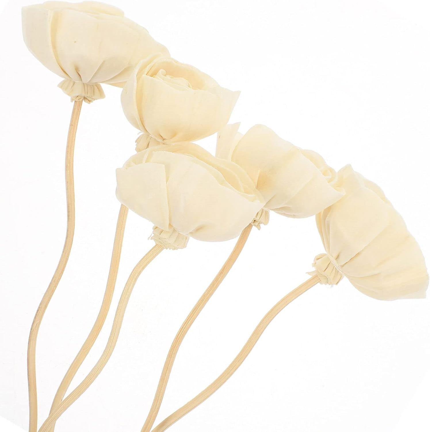 SEWACC 10Pcs Natural Diffuser Sticks Aromatherapy Rattan Flower Reed Sticks for Home Decoration Fragrance Essential Oil Diffusers