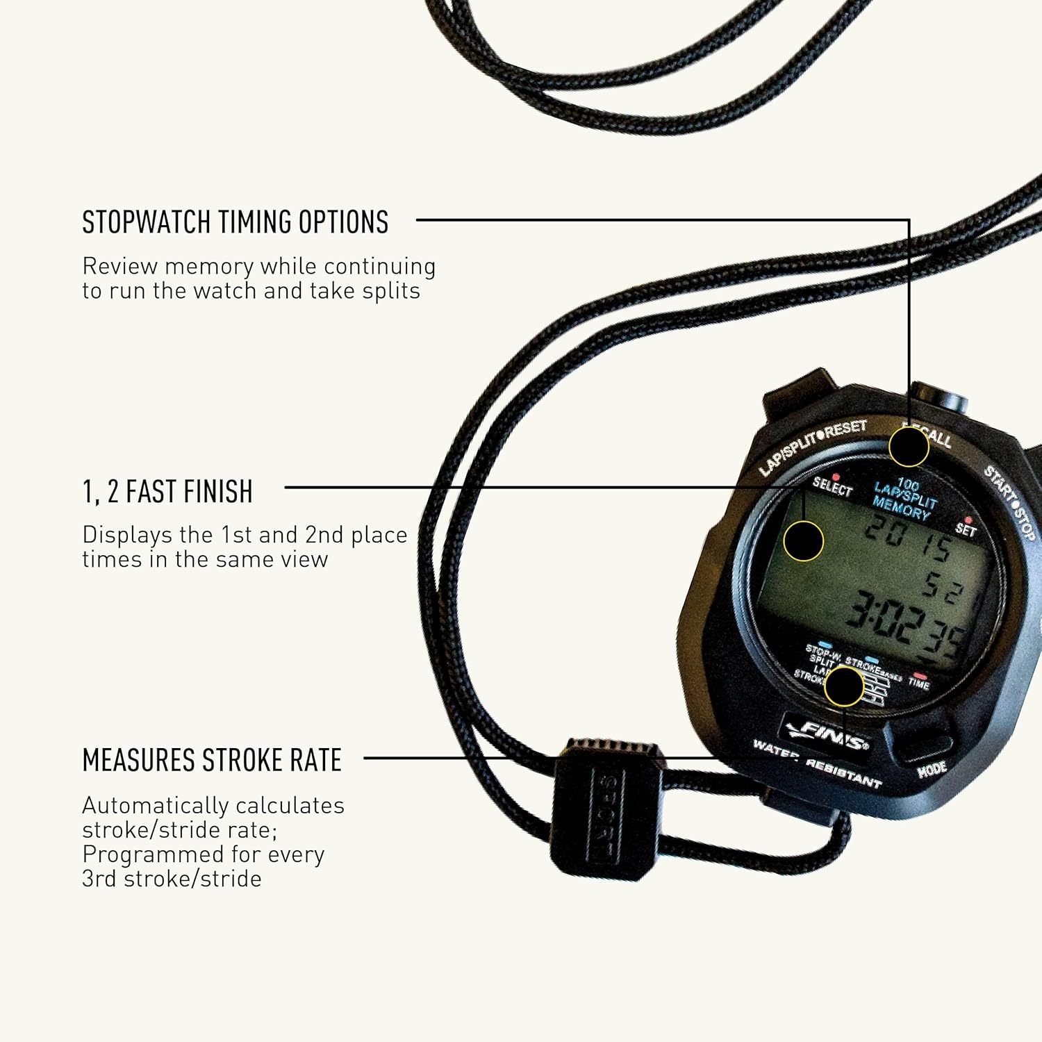 FINIS Memory Stopwatch
