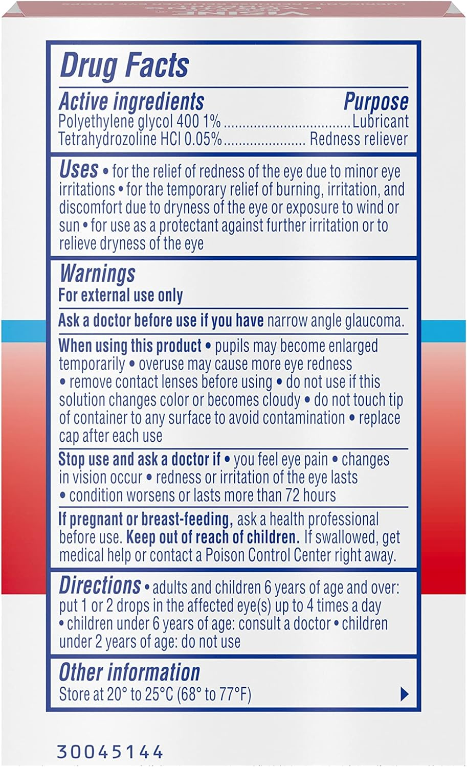 Visine Red Eye Hydrating Comfort Redness Relief Lubricating Eye Drops, 0.28 Fl. Oz image number 6