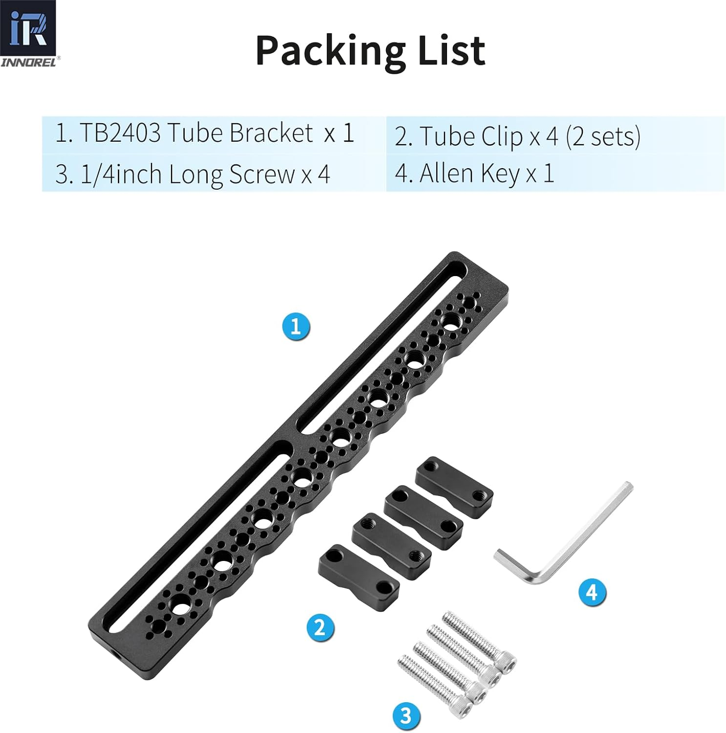 INNOREL TB2403 Car Headrest Cheese Mounting Plate Camera Monitor Bracket Clamp 1/4" Screw Shooting Extension Bracket for Installing Camera Cage, Car Headrest ARRI Camera Accessories inside Vehicle image number 5