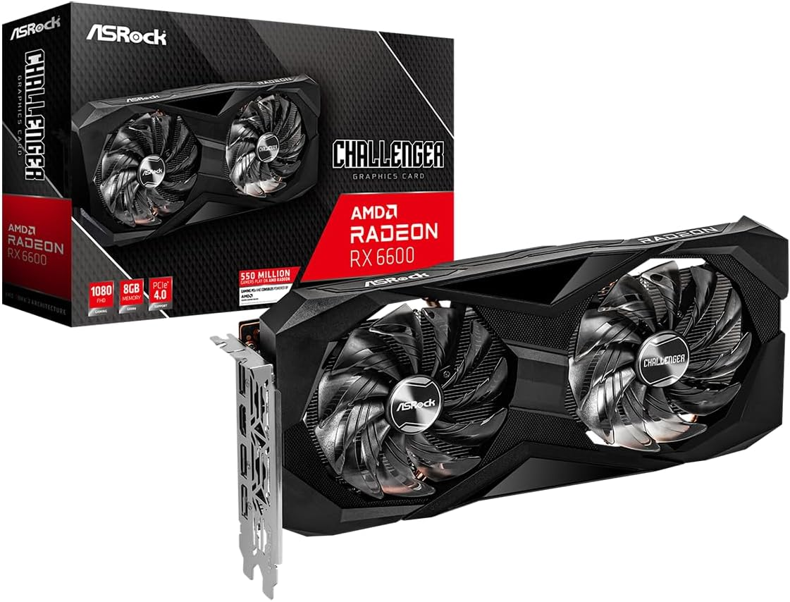 Asrock AMD Radeon RX 6500 XT Phantom Gaming D 4GB OC GDDR6 0Db Silent Cooling 18 Gbps 64-Bit 7680 X 4320 Graphics Card Dual Fan HDMI Displayport image number 5