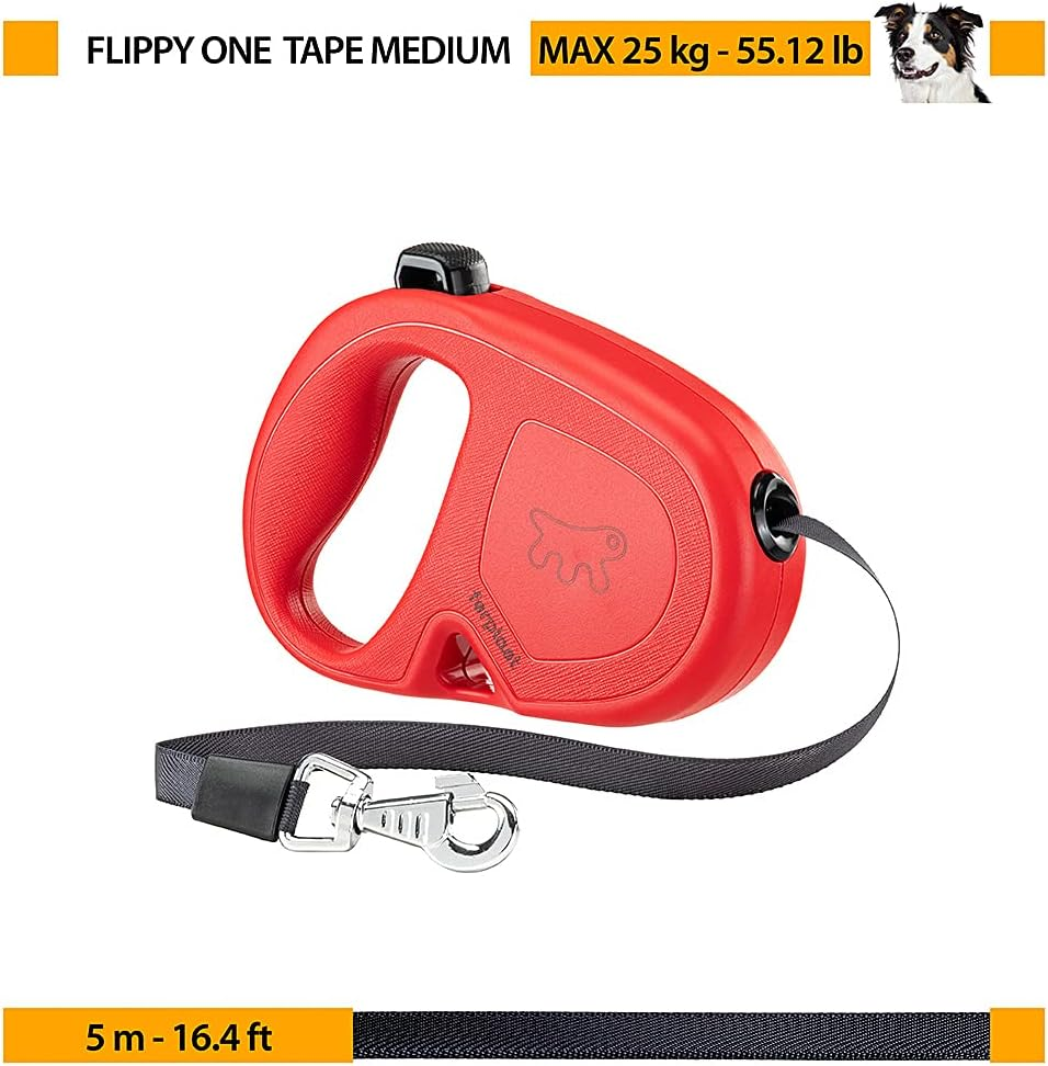 Ferplast Flippy One Tape Dog Leash, Blue, Medium image number 3