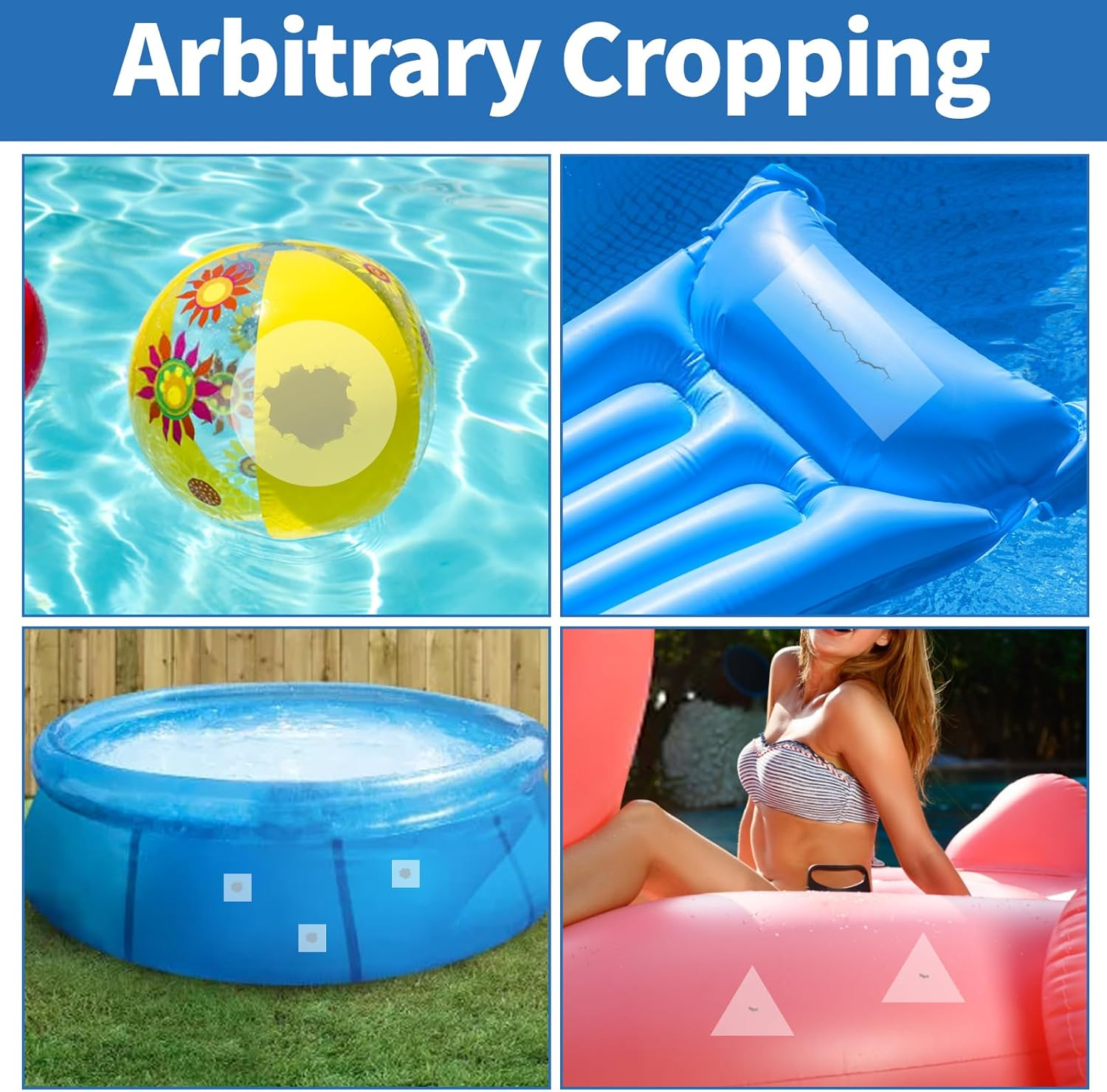 7Ft Inflatable Repair Patch Kit, Bounce House Repair Kit, Heavy Duty TPU Repair Tape, Suitable for Inflatable Houses, Tents, Canopies, Swimming Pool Floating Beds, Etc image number 4