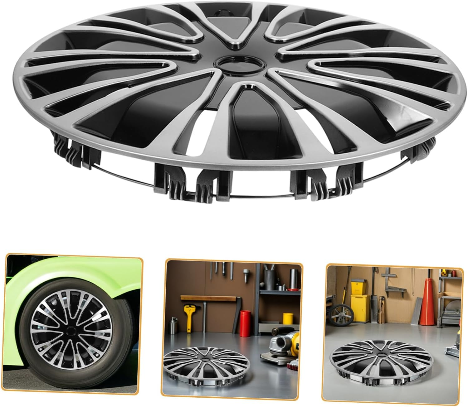 EXAOMBLE Automotive Wheel Hub Cover with Robust Pp Material for Car Wheel Protection and Easy Fit Installation image number 6