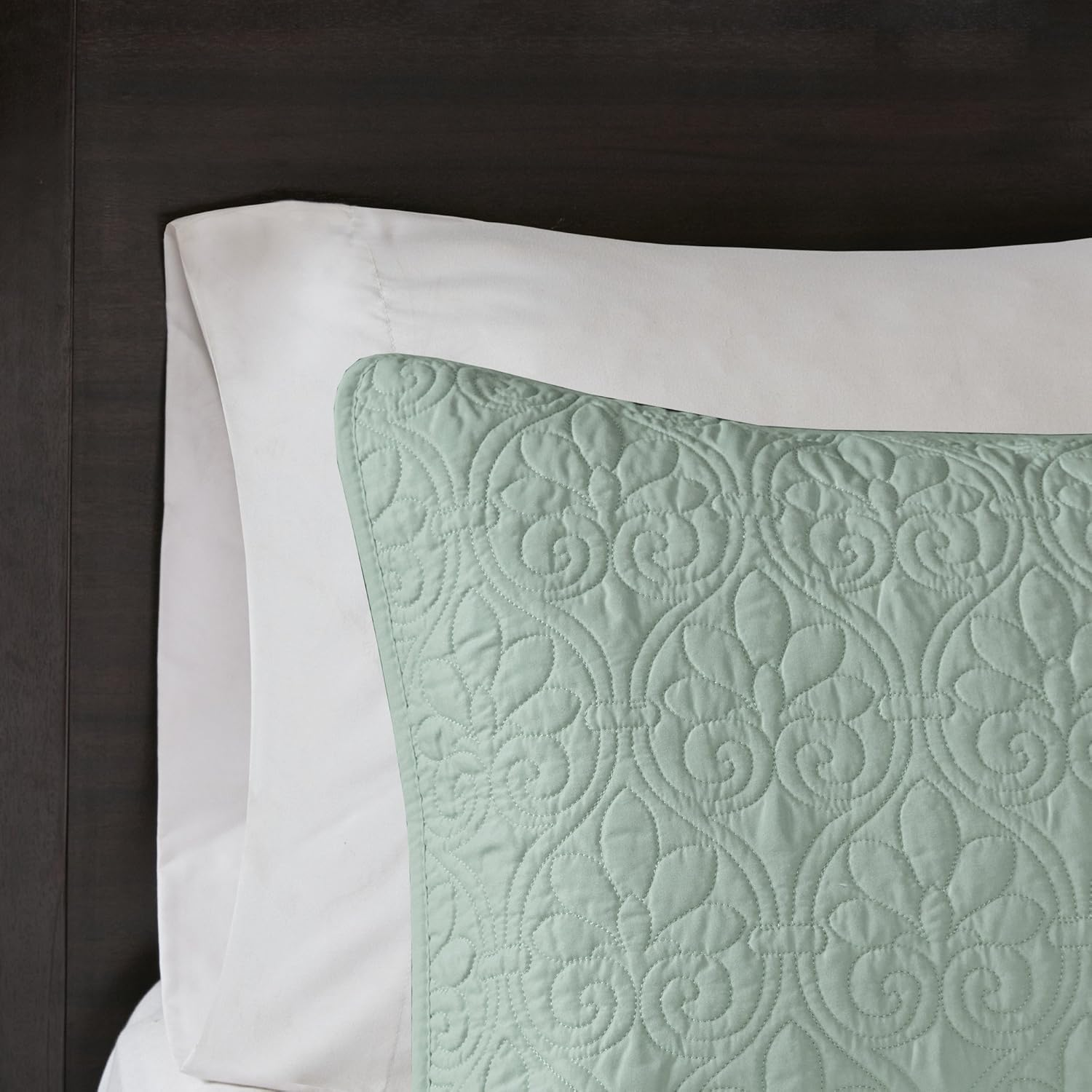 Madison Park Quebec 3 Piece Coverlet Set, King, Seafoam image number 3