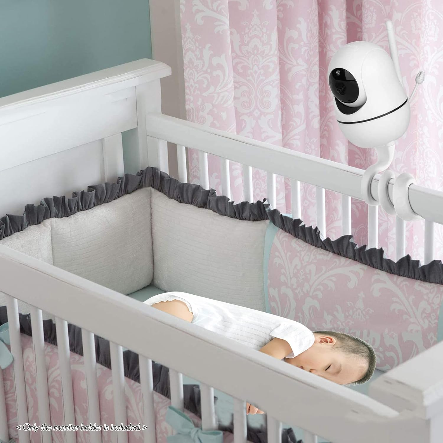 Universal Baby Monitor Holder Versatile Twist Mount with 1/4 Inch Screw for Crib Most Monitors ALKOY image number 4