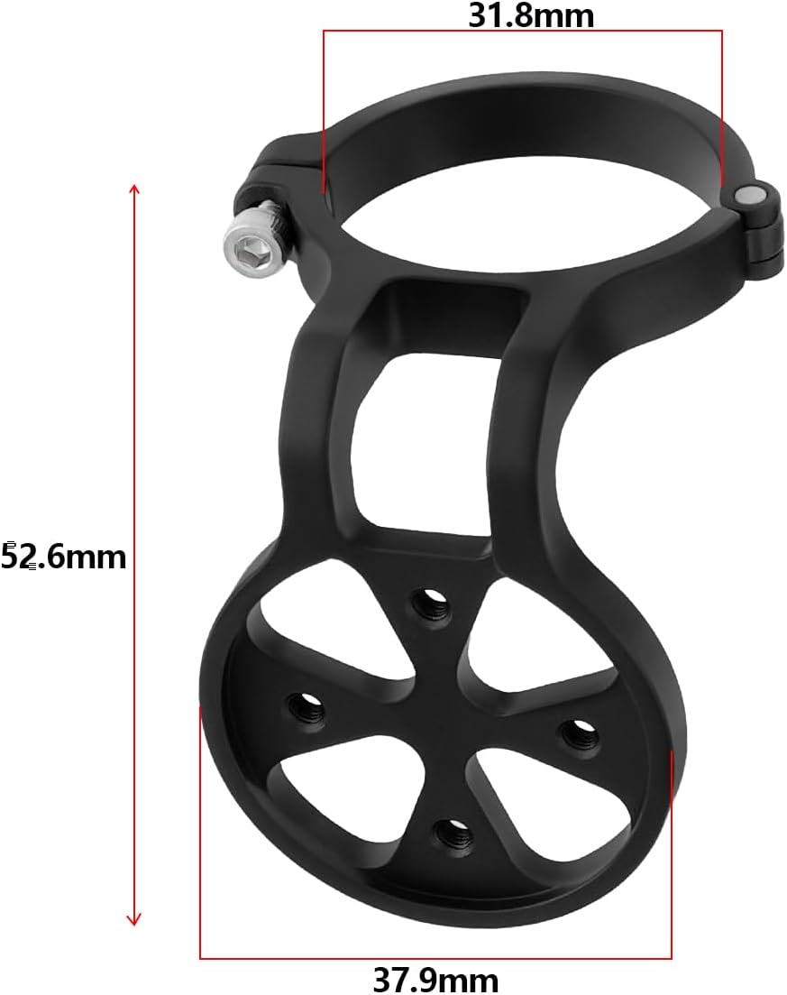 Ecsing 1PC Bike Handlebar Computer Mount for 31.8Mm Handlebars Compatible with Garmin Edge Compatible with Wahoo Elemnt 52.6X31.8X37.9Mm Black image number 4