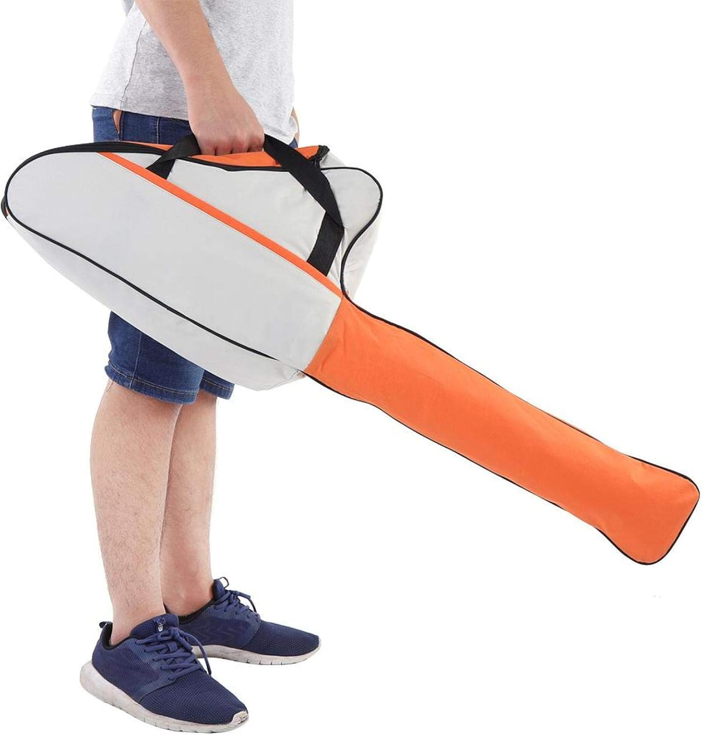 Portable Chain Saw Bag, Chainsaw Protective Box Oxford Cloth Chainsaw Carrying Bag, for Power Tool Accessories Forestry(Orange White) image number 1