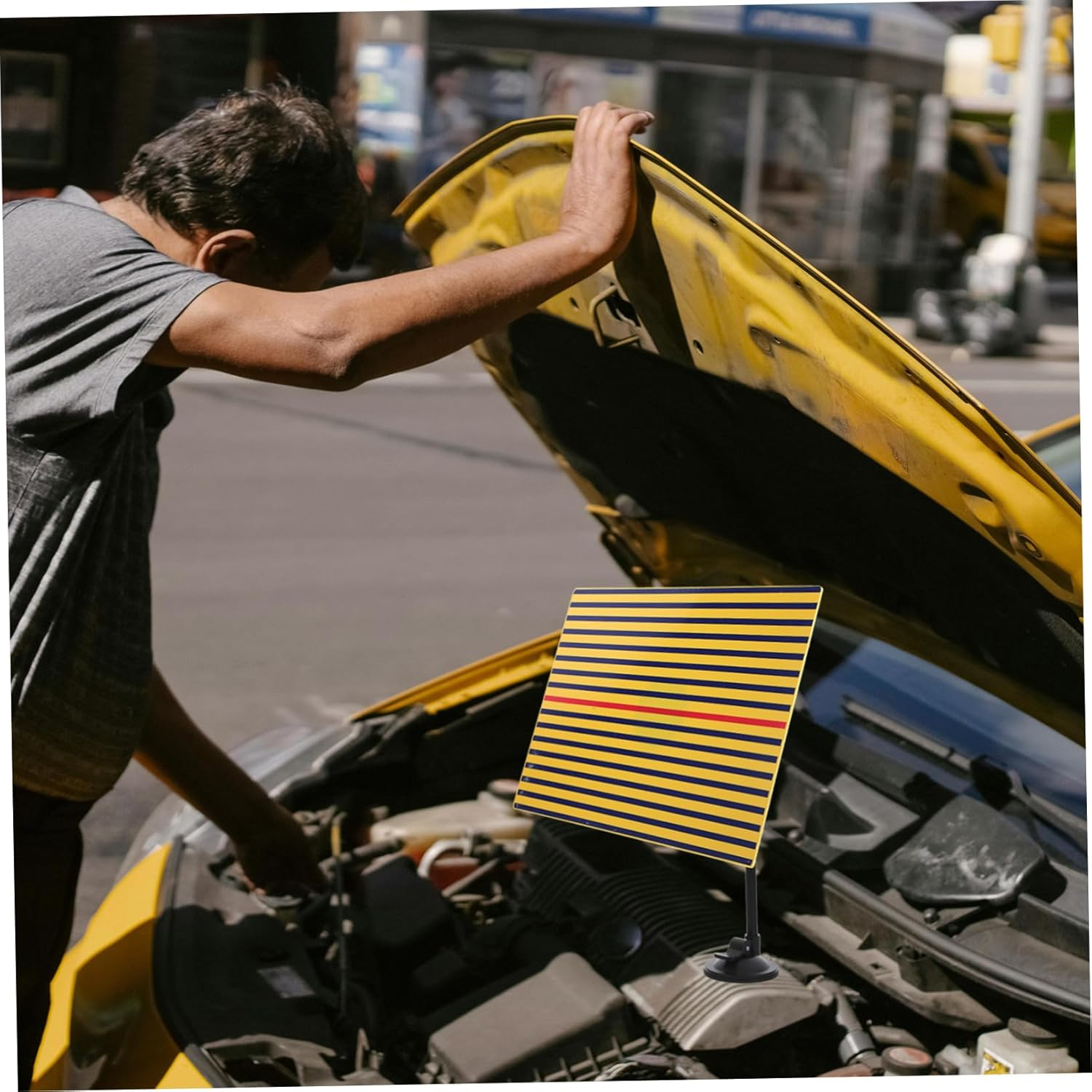 COOLHIYA Dent Removal Tools Auto Body Repair Kit for Light Board with Reflective Surface and LED Illumination for DIY Automotive Hail Damage Fix image number 3