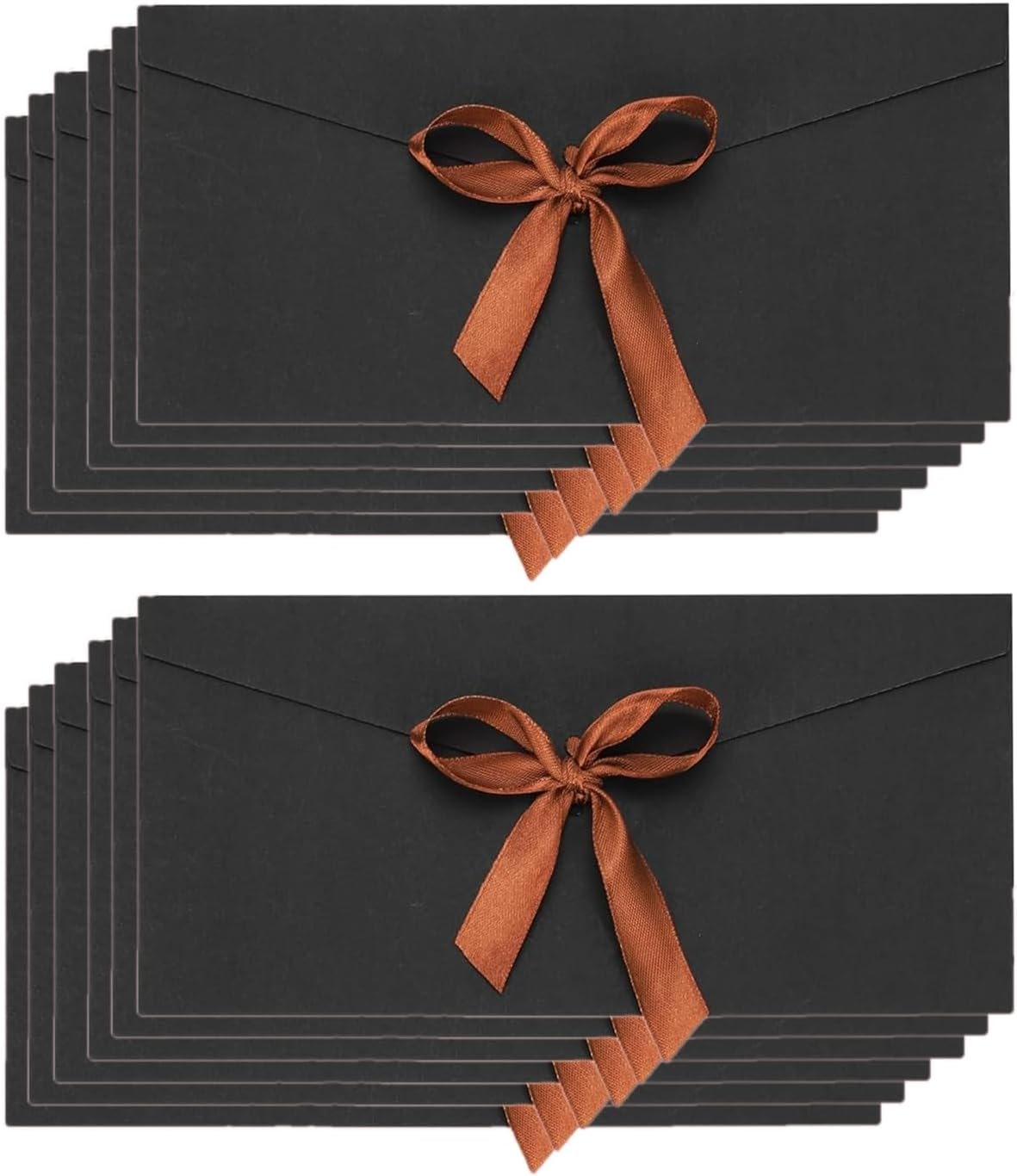 12 Pcs Coloured Envelopes,Vintage Envelope,Long Bow Envelope,Vellum Envelopes 22X 11 Cm,4 Colours
