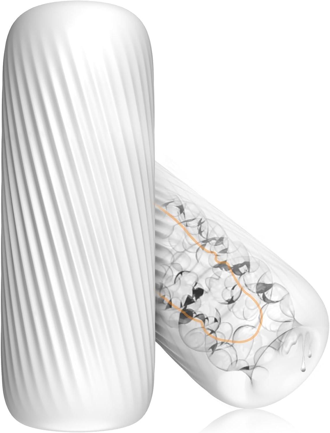 Male Masturbator Sex Toys for Men, Adult Sex Toy Pocket Pussy, TPE Male Masturbation Sleeve, Penis Training for Men,3D Realistic Texture Spiral Tunnel Couple Sex Toy & Game image number 5