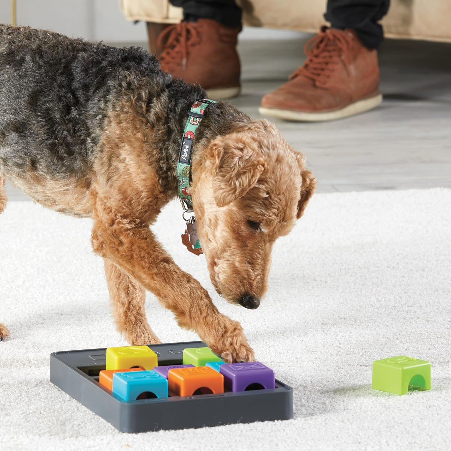 Brightkins Pup Phone Treat Puzzle for Dogs, Interactive Dog Toys for Boredom, Stimulation Brain Game, Slow Feeder Dog Bowl, Dog Presents, Birthday Dog Toy image number 5