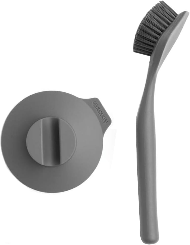 Brabantia Dish Brush with Suction Holder, Dark Grey image number 2