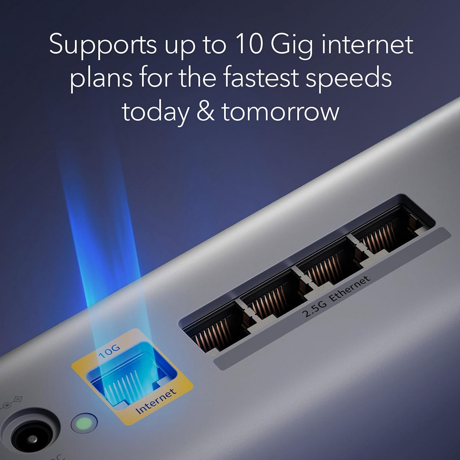 NETGEAR Orbi 870 Series Tri-Band Wifi 7 Mesh System (RBE873) - Router + 2 Satellite Extenders, Security Features, up to 21 Gbps, Covers up to 600 Sq. M., 150 Devices, 10 Gig Internet Port, BE21000