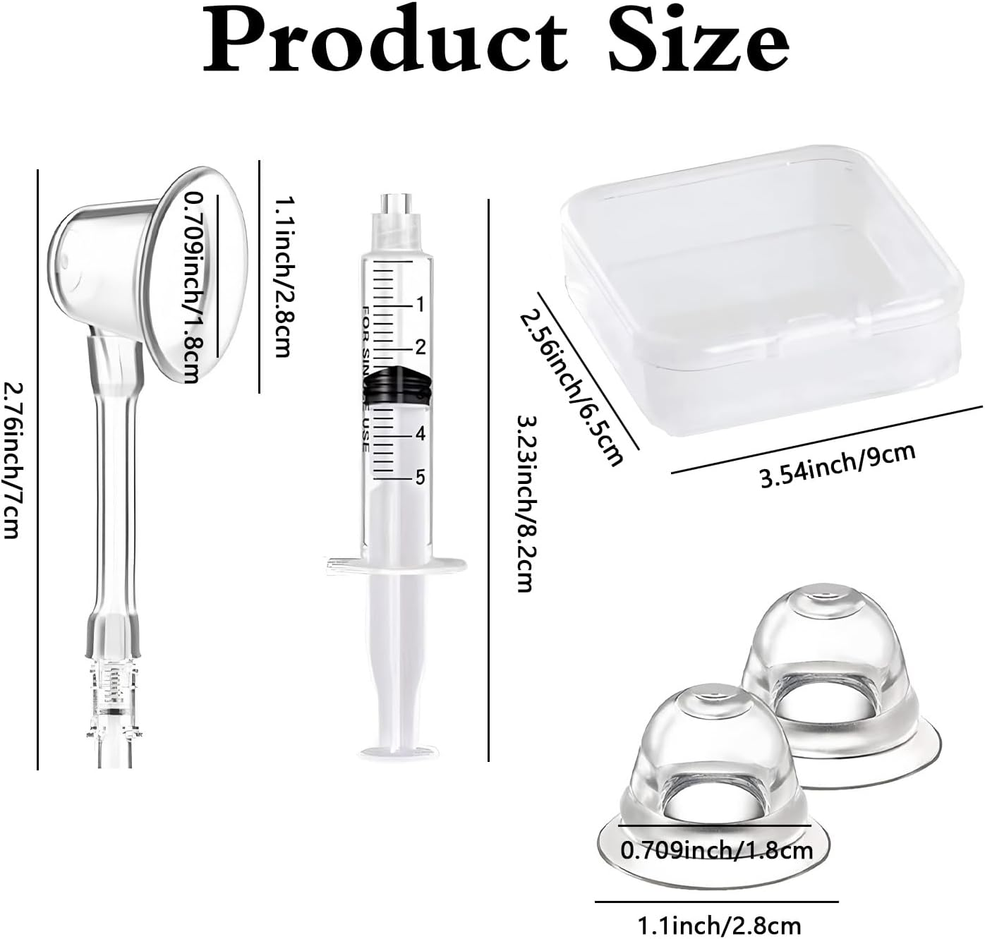 Nipple Corrector - 6PC Inverted Nipple Puller & Suction Corrector for Flat/Retracted Nipples, Breastfeeding Aid & Treatment(Comes with a Storage Box) image number 6