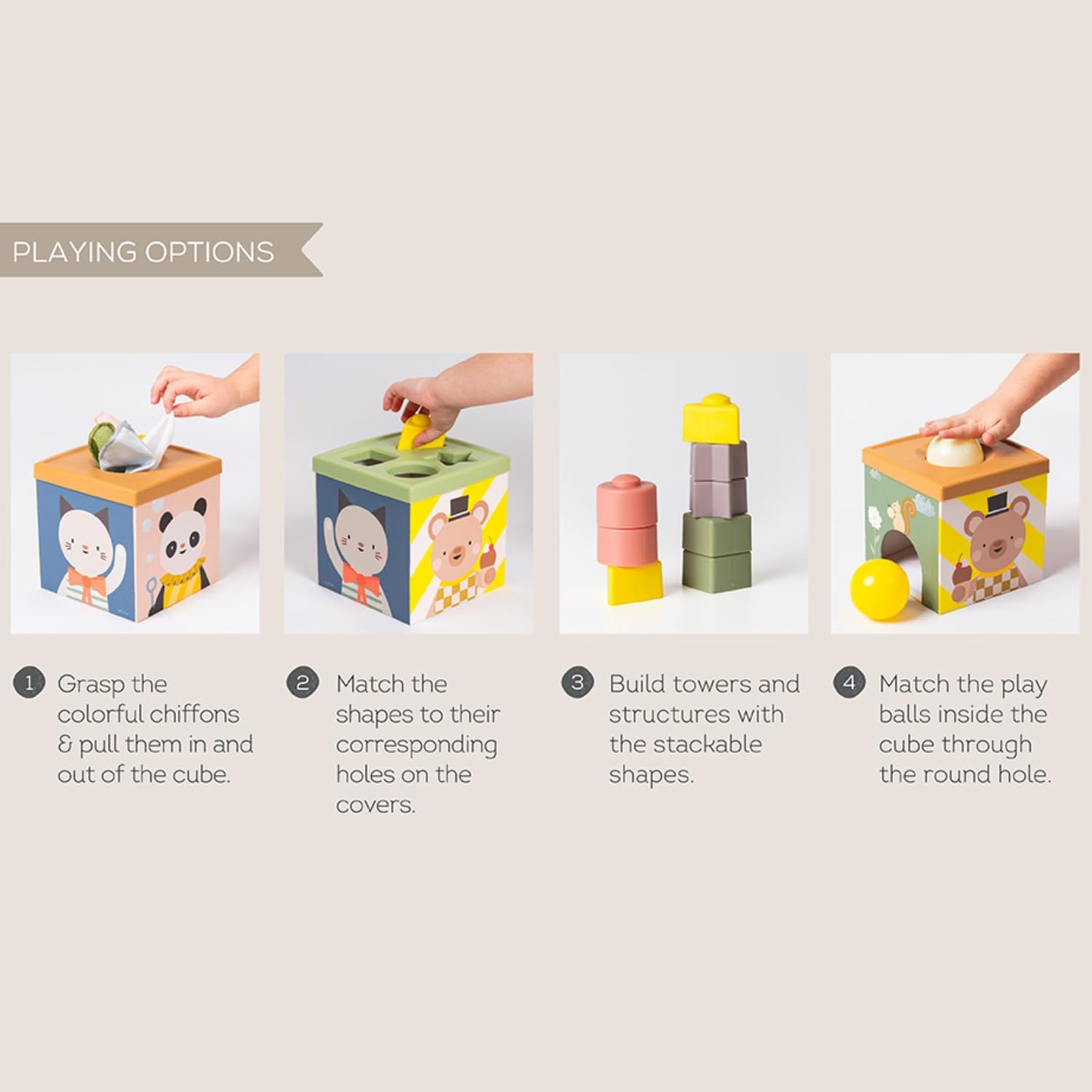 Taf Toys Play and Discovery Cube image number 6