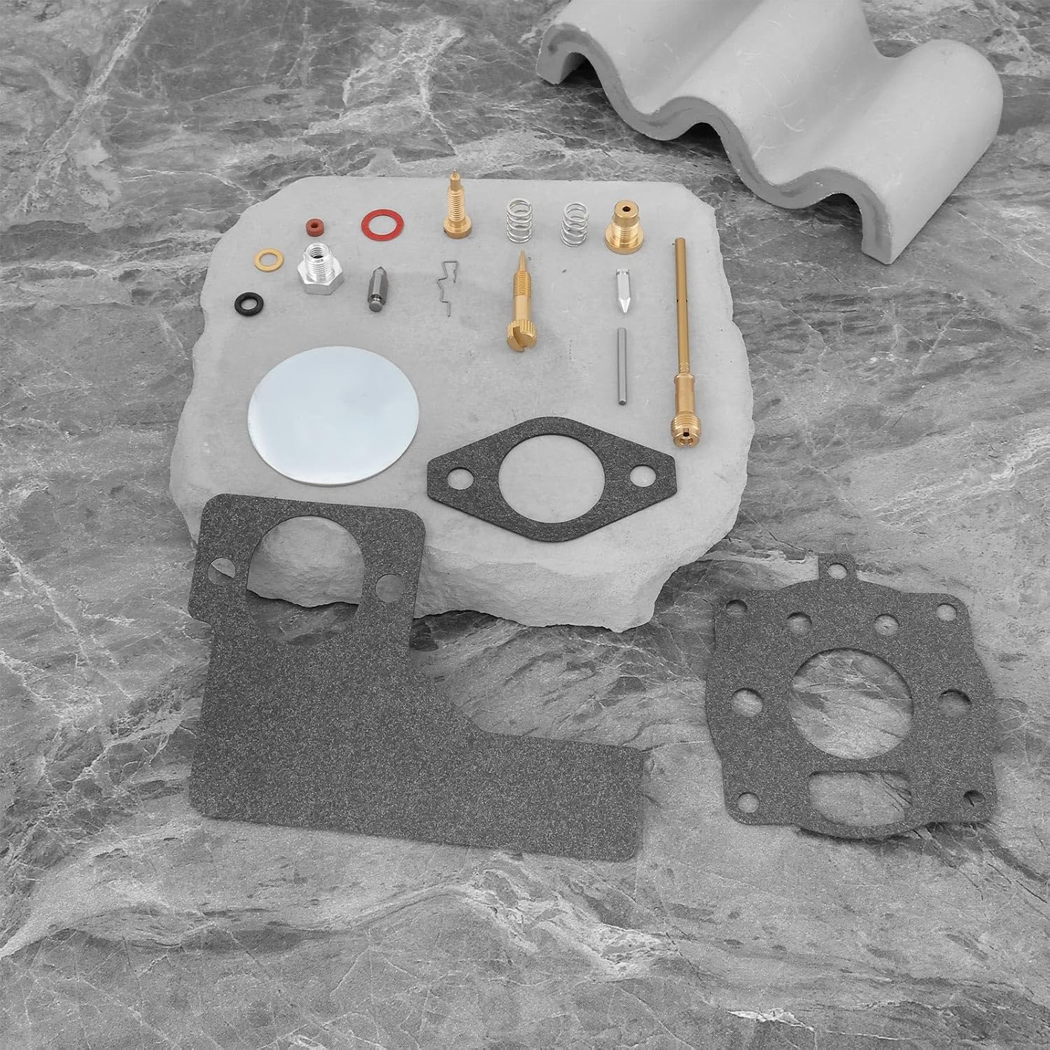 Emsea Carburetor Repair Kit 394989 Engine Repair Carb Rebuild Repair Kit Compatible with Briggs & Stratton 10 11 16 Hp Engine Carburetor image number 1