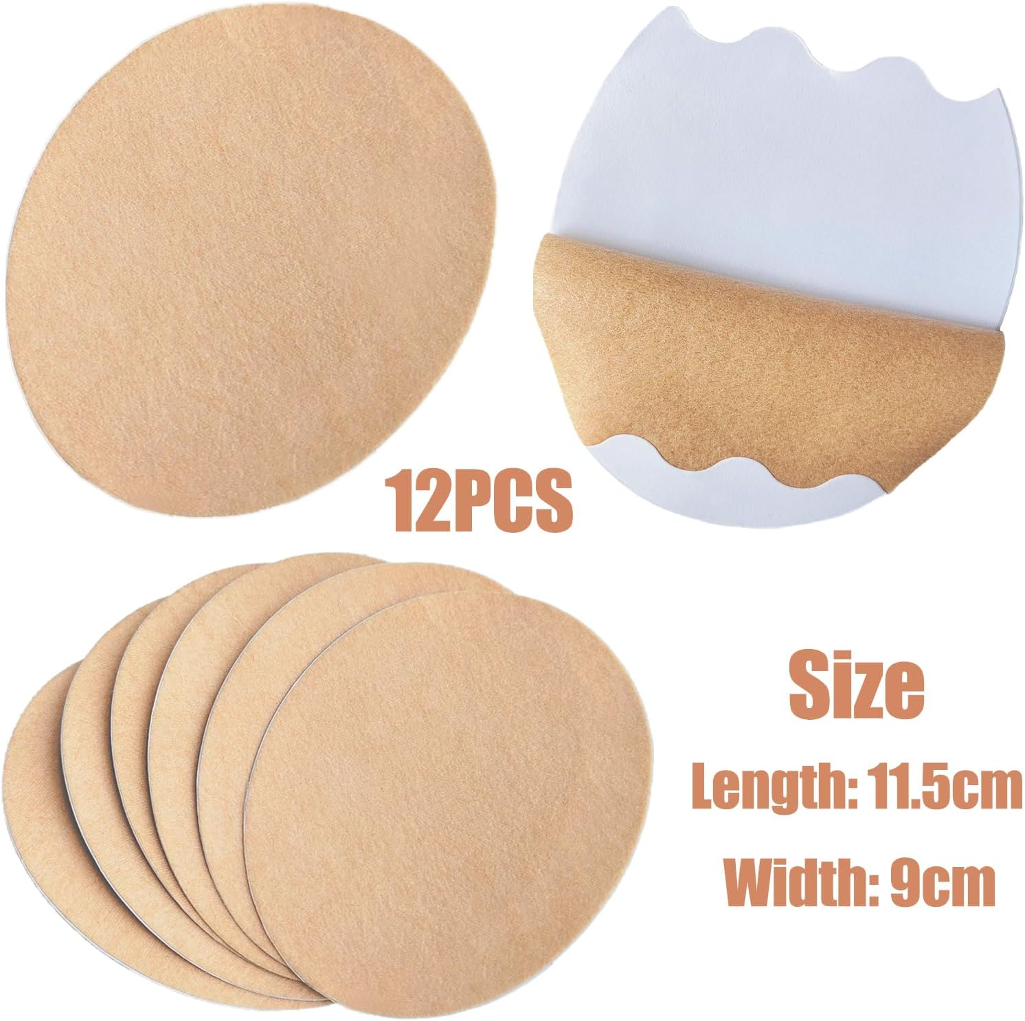 Anti Chafing Friction Pads,For Women Men Inner Thighs Chafe Rubbing Protection Breathable Skin Tape (Curry-12Pcs)&hellip; image number 3