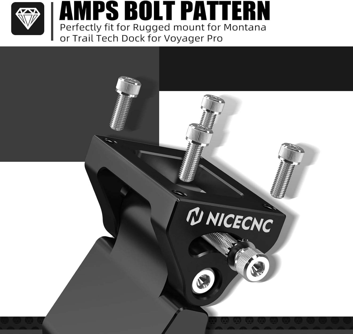 NICECNC Angle Adjustable GPS Phone Mount Compatible with KTM 390 Adventure 2020-2023,790 890 Adventure R/S/Rally 2019-2022,Husqvarna Norden 901 2022-2023,Black image number 1