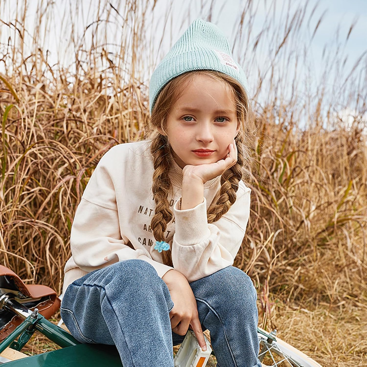 Yeomju Pack of 12 Ball Charm Hair Bobbles for Girls, Colourful Ball Petal Beads, Hair Bobbles with Balls, Shameless Ponytail Holder for Toddlers, Girls image number 5