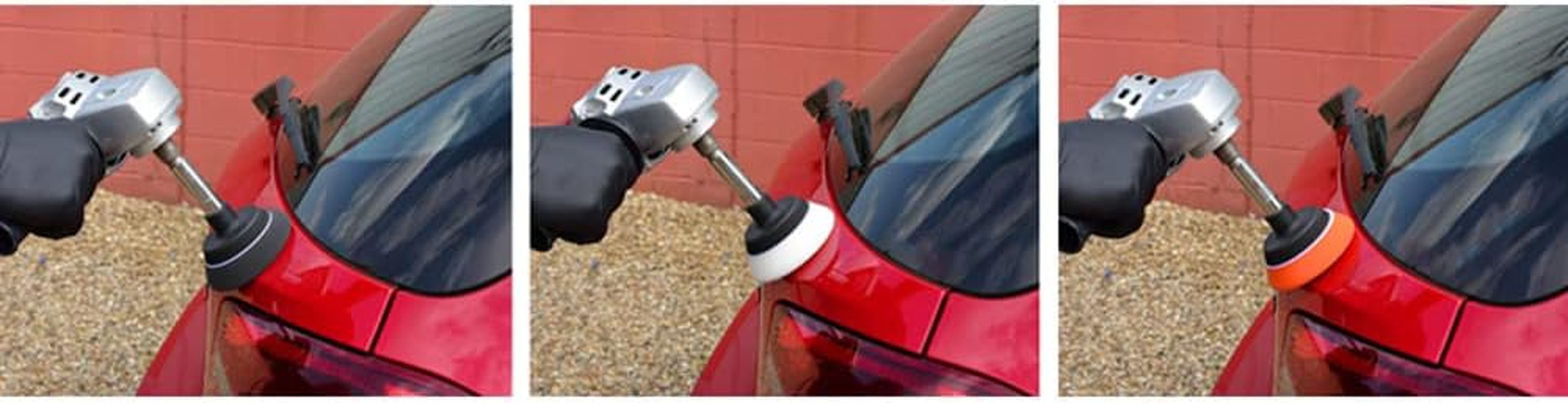 White Conical Polishing Pad (Medium) - 95X80X25Mm (Vented) image number 1