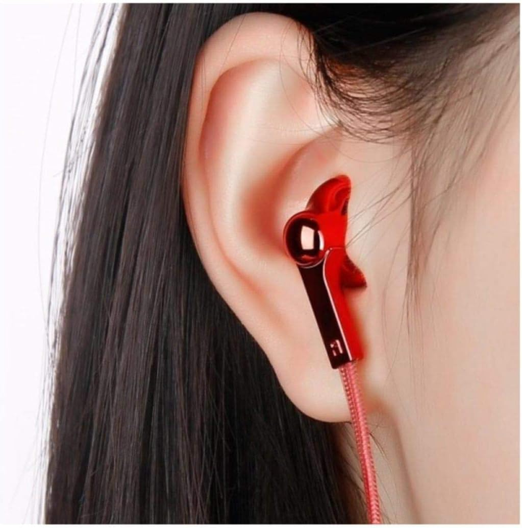 Baseus Encok H03 Wired Headphones - Red image number 1