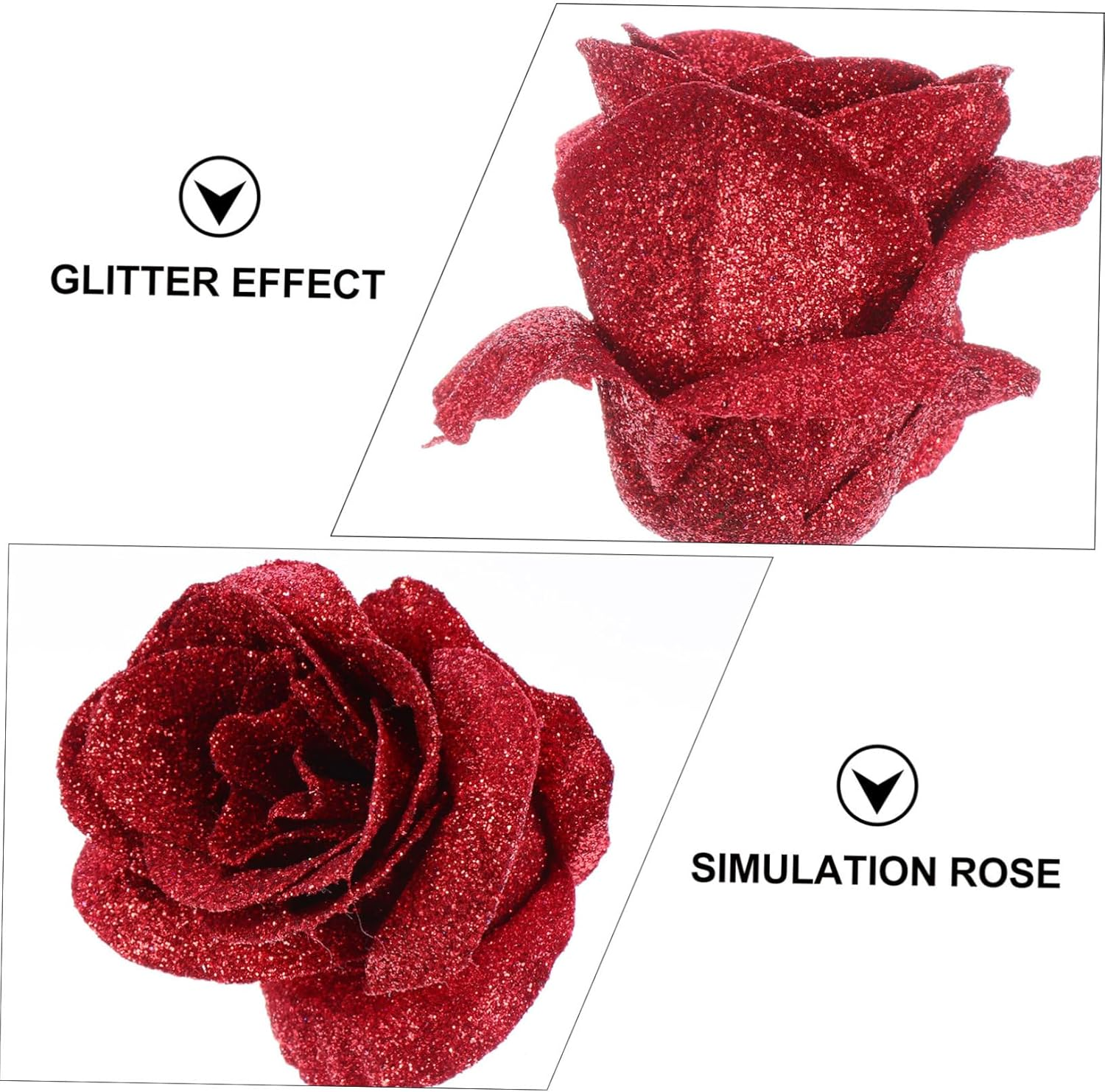 Abaodam 30Pcs Red Rose Petal Soap Wedding Soap Flowers Fake Rose Petals for Hand Washing Relaxing Bath Soak