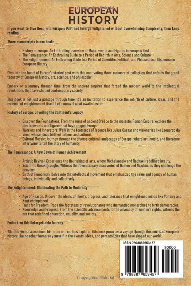European History: an Enthralling Guide to the Story of Europe, the Renaissance, and the Enlightenment image number 1