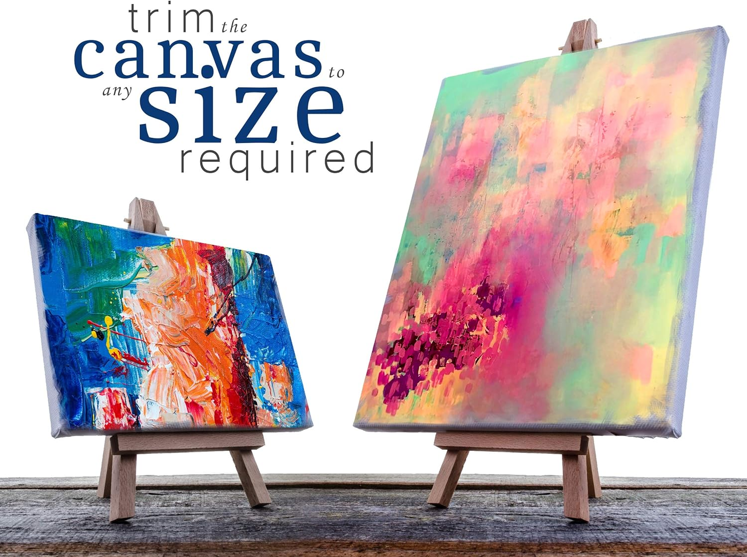 Vvivid Double Primed Cotton Canvas 12" Wide Roll Choose Your Size! (10Ft X 12" Roll) image number 5