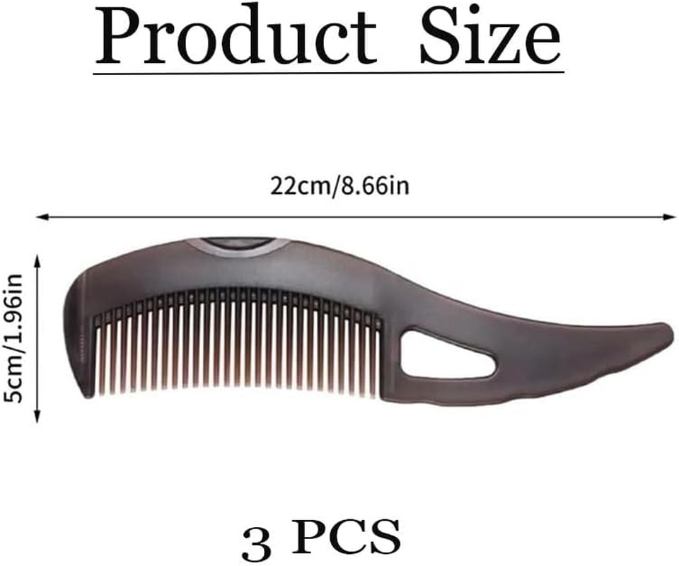 2 Pcs Energy Massage Comb, Dandruff Comb, Self-Cleaning, Plastic Brown Women'S Hair Comb for Scalp Massage, All Hair Types image number 6