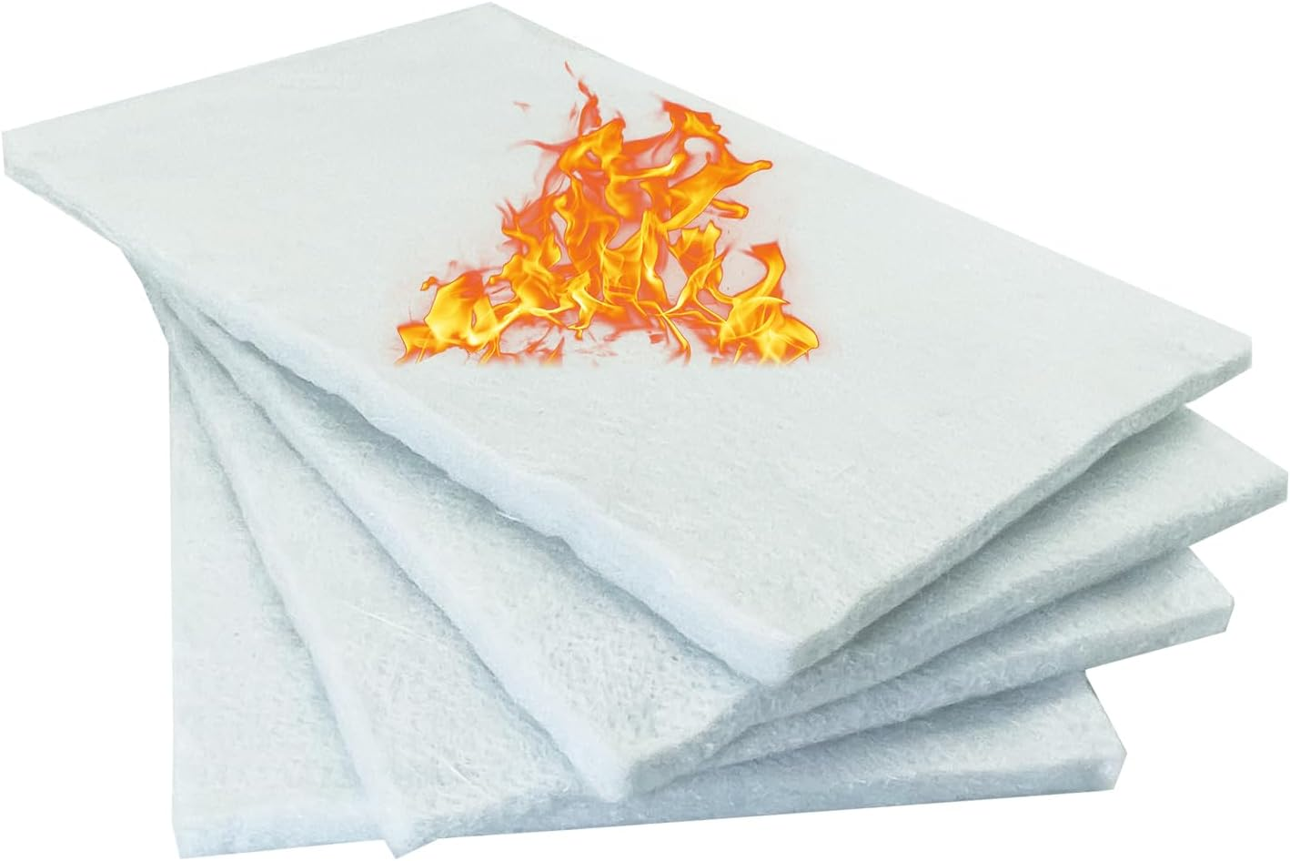 4Pack Tabletop Fire Pit Ceramic Wool for Roundfire,Korniful,Rozato, Danya B, Flammtal, Kizzby-Wool Wick for Tabletop Firepit to Extend Burn Time image number 4