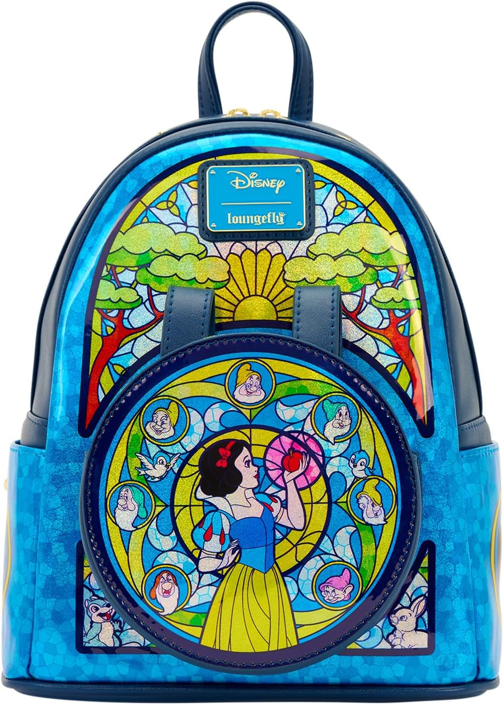 Loungefly Disney Princess Stained Glass Collection: Snow White Mini-Backpack, Amazon Exclusive image number 3