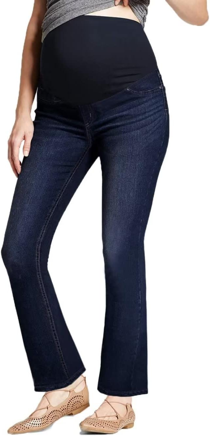 Hybrid & Company Super Comfy Stretch Women'S Maternity Bootcut Jeans with Real Pockets