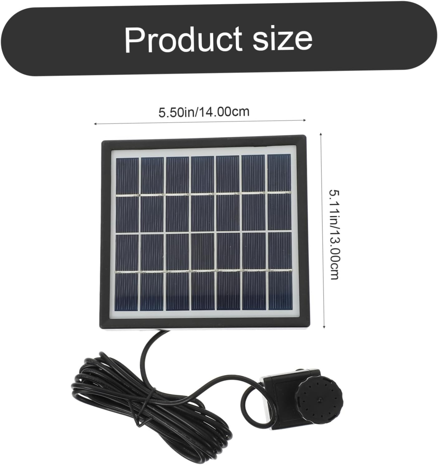 Garneck Solar-Powered Garden Fountain Pump for Bird Bath Plastic and Stainless Steel Water Pump Clean Outdoor Decoration Automatic Solar Fountain for Patio image number 4